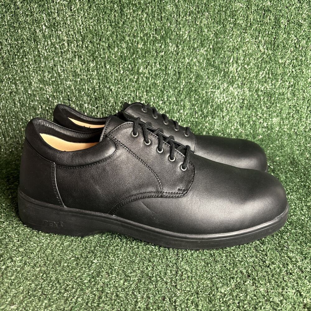 Apex 1270M Lace Up Mens 13 M Orthopedic Walking Shoes Leather Black Oxford